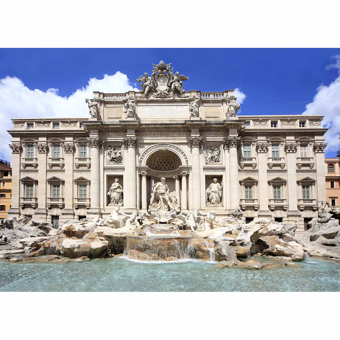 Italy Fountain Rome Wedding Backdrop Beautiful Architecture Blue Sky photocall decorations photo shoot 