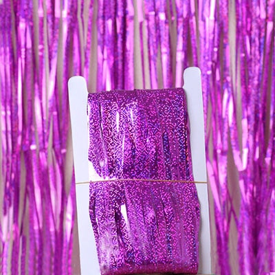 2M 3M Birthday Party Decorations Glitter Tinsel Backdrop Curtain Hen Bachelorette Party Foil Curtain Wedding Decoration Backdrop PartyDecorHQ