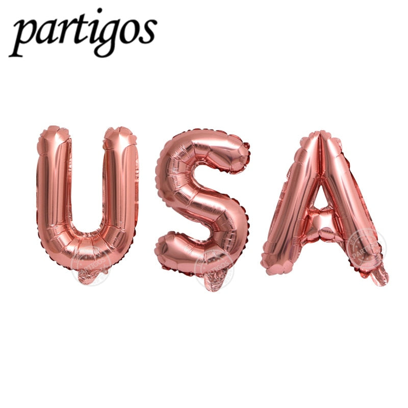 Special supplies for Independence Day Decor USA Party Supplies The Stars And The Stripes Foil Balloons captain Globos PartyDecorHQ