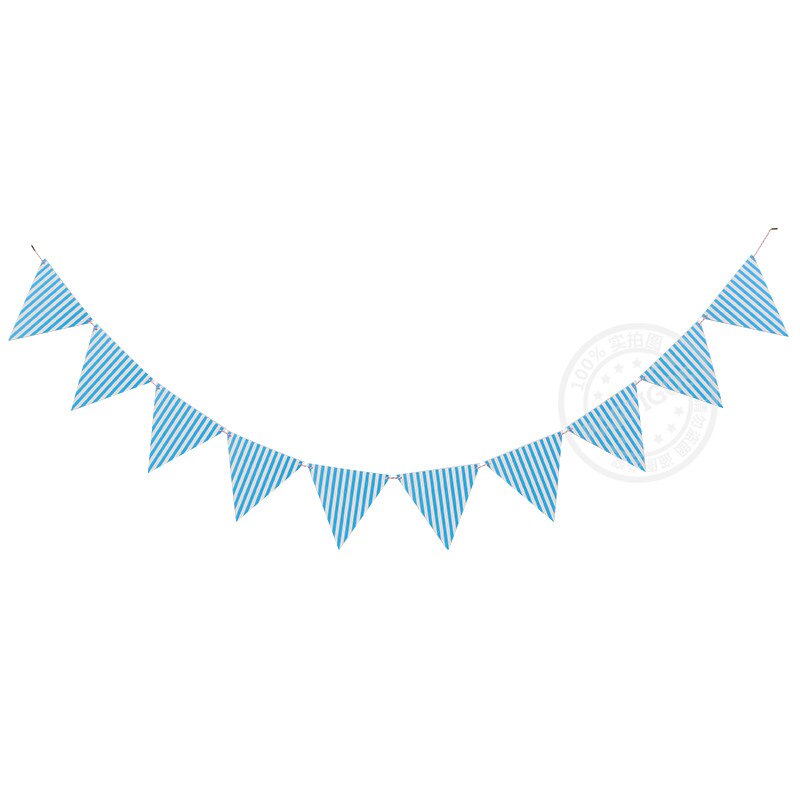 1 set Gold Wave Paper Banner bunting paper Flag Wedding birthday baby shower Party Decor Home Room Backdrop Kids Gifts Supplies-PartyDecorHQ