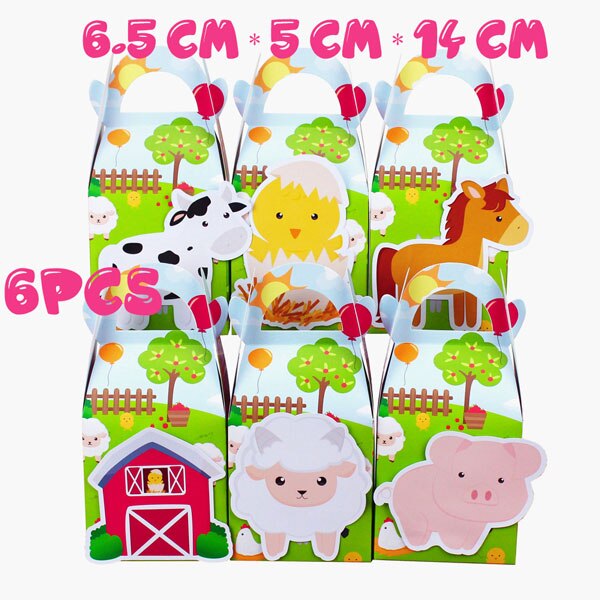 Farm Theme Party Cake Topper Animals Centerpiece Birthday Decorations Supplies Set 