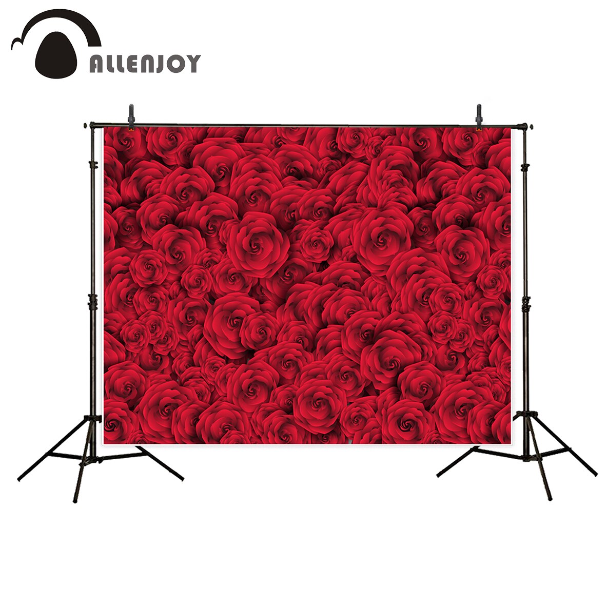 Natural red roses background romantic Valentine's Day wedding backdrop photo fond studio 