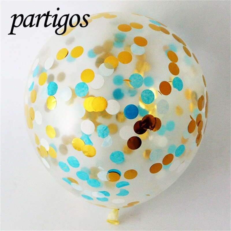 pcs inch Gold Star Foil Confetti Balloons Clear Transparent Birthday party decor Baby Shower Wedding Party Decor 