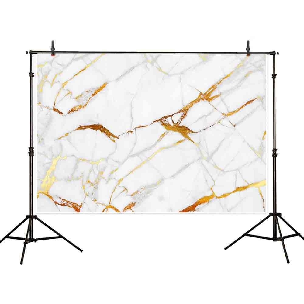 new backdground photo shoot white marble wall abstract gloden glitter photographic photozone backdrops fotografia 