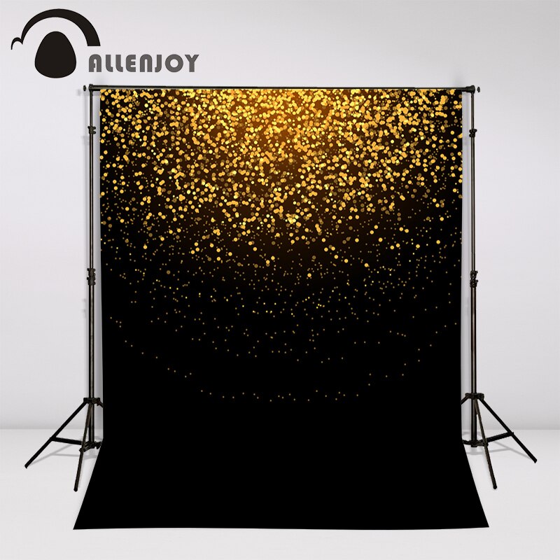 photo background Golden spots black shiny glitter baby foto photocall 