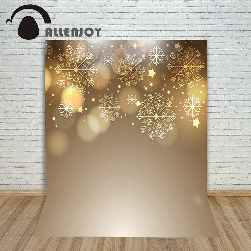 Light spot fond Background photography vinyl backdrop Snowflake Christmas stars blur photo shoot photographic camera 