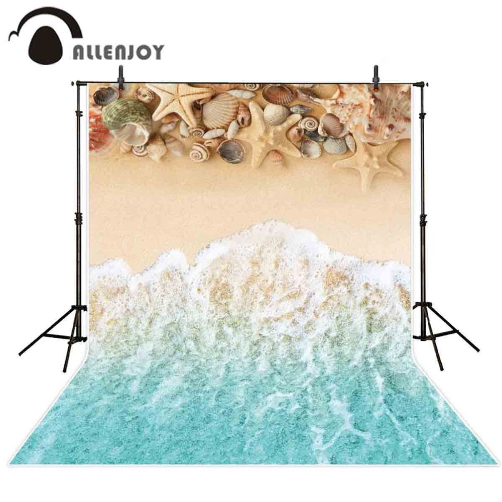 background photocall sea beach shell spindrift hot summer wedding starfish photography backdrop photo 