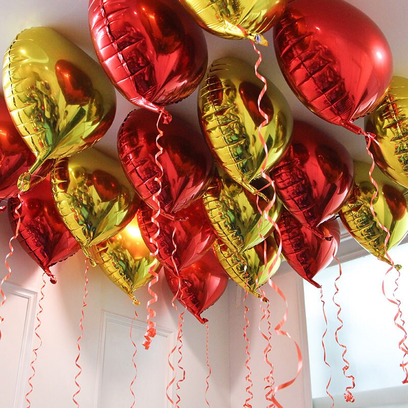 Mix pcs inch Heart Foil Balloons Wedding Marriage Valentine's Day Birthday Party Deocration Air Helium Globos Love Ball 