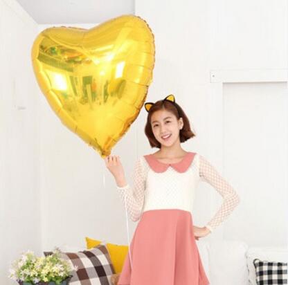 pcs cm Heart Shape Aluminum Inflatable Foil Balloons Birthday Party Decorations Helium Balloon Globos Wedding Decoration 