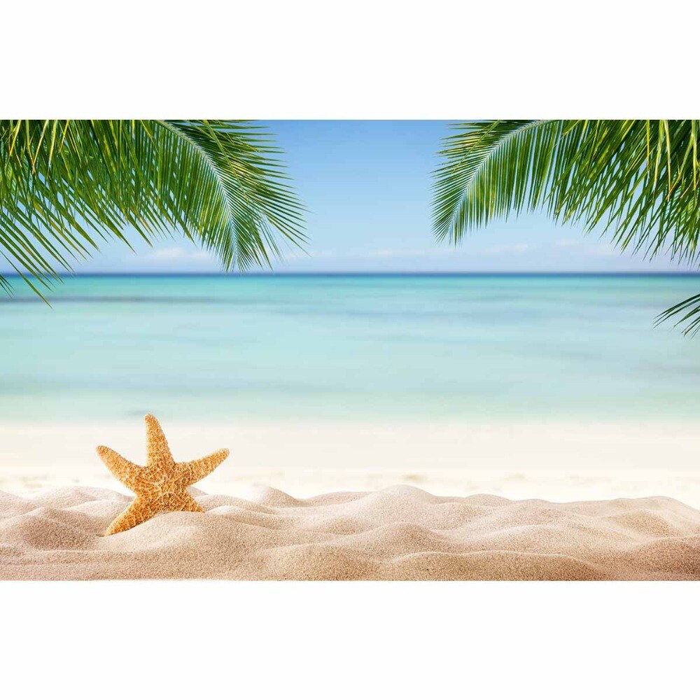 beach photocall seaside tree sand summer for newborn photography backdrop starfish sea nature Scenery for photo studio PartyDecorHQ