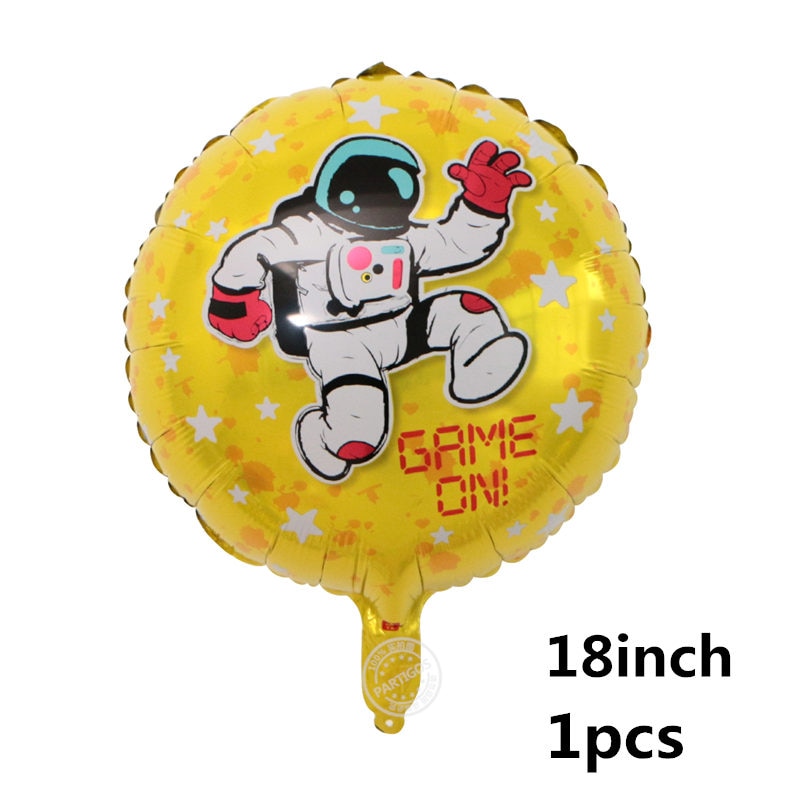 Outer Space Party Astronaut balloons Rocket Foil Balloons Galaxy Theme Boy Kids Birthday Decor Favors helium globals 