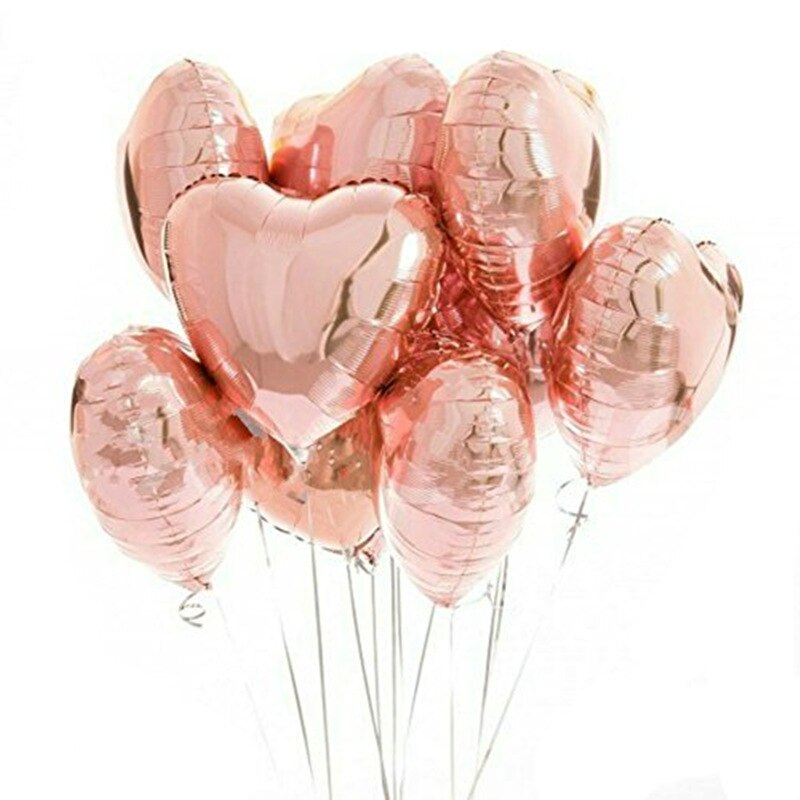 Mix pcs inch Heart Foil Balloons Wedding Marriage Valentine's Day Birthday Party Deocration Air Helium Globos Love Ball 