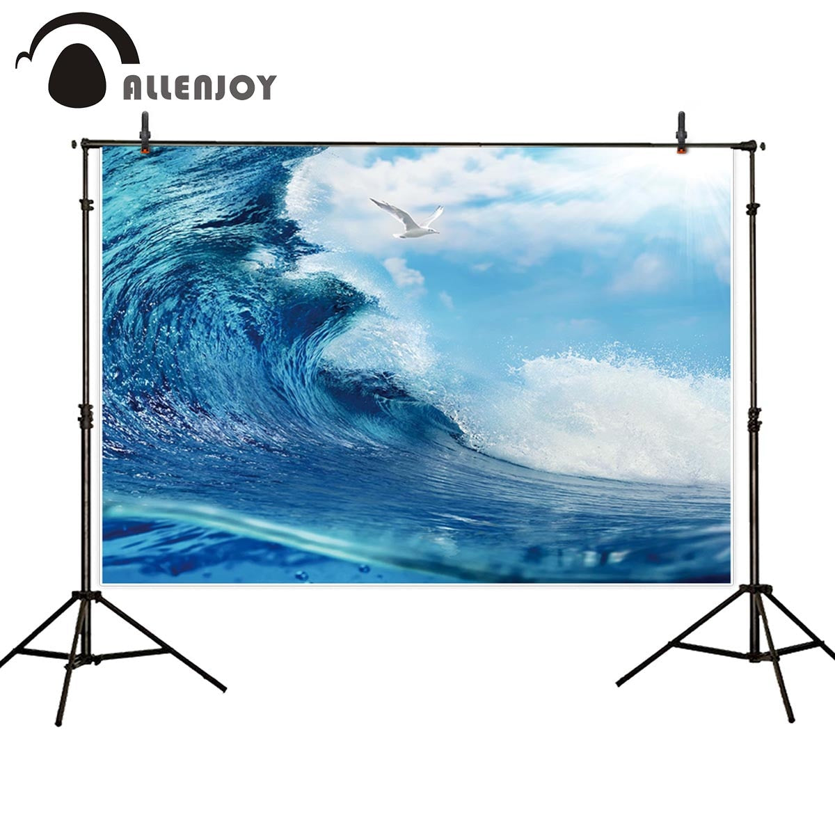 photography background sea Wave blue sky nature scene portrait fabric shoot prop photocall photo studio 