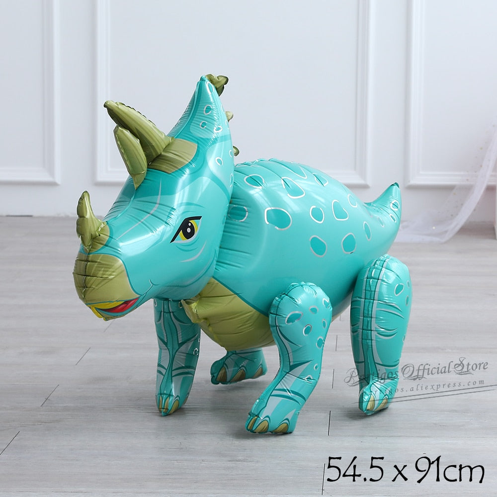 Large 4D Walking Dinosaur Balloons Jurassic Dinosaur Party Supplies Kids Birthdays Decorations Jungle Dragon Foil Globos Toys PartyDecorHQ