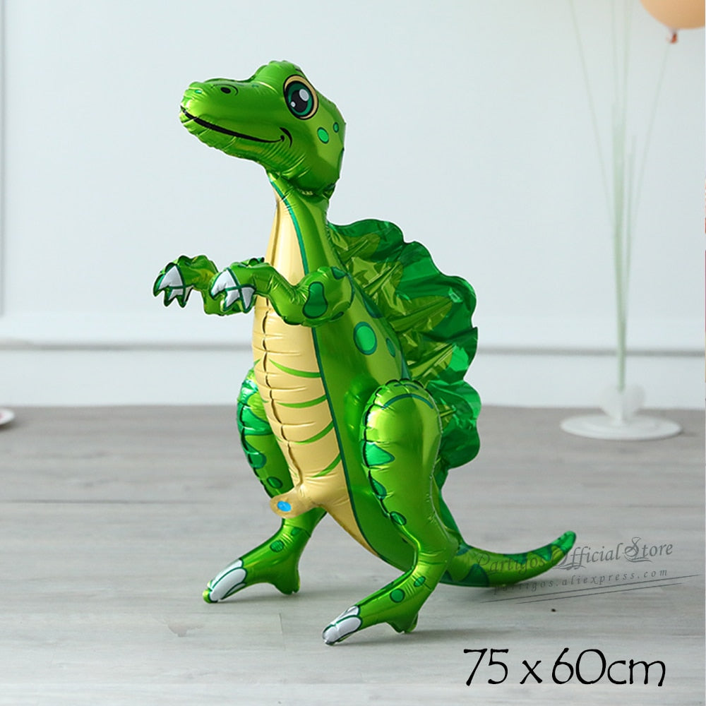 Large 4D Walking Dinosaur Balloons Jurassic Dinosaur Party Supplies Kids Birthdays Decorations Jungle Dragon Foil Globos Toys PartyDecorHQ