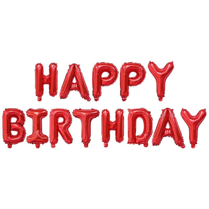 Happy Birthday Banner Mylar Foil Letters Inflatable Party Decor Event Decorations Kids Adults 