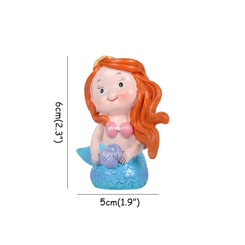 Birthday Cake Decoration Ocean Series Shell Mermaid Topper Girl st Dessert Decor Wedding Party 