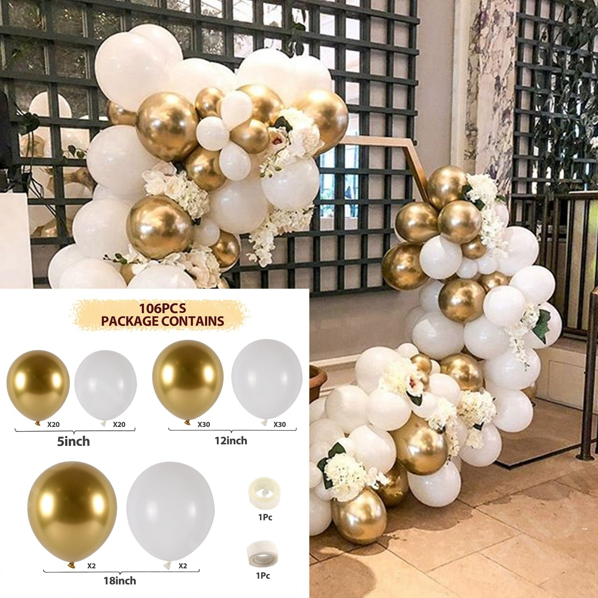 White Macaron Balloon Garland Arch Kit Wedding Birthday Party Decoration Confetti Latex Balloons For Girls Baby Shower Ballon PartyDecorHQ