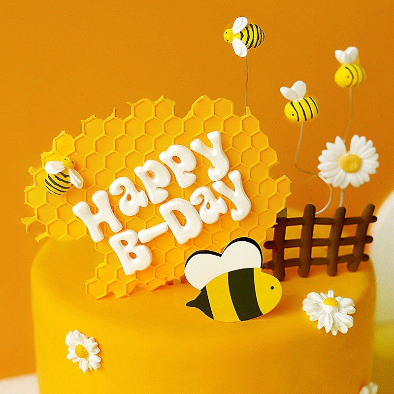 Bees Continuous Honeycomb Textured Silicone Molds Fondant Chocolate Cake Mould Decorating Tools Kitchen Bakeware 