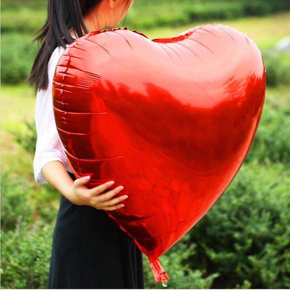 pcs inch/ cm Red heart balloons helium foil globos Wedding Valentines Day party decor bridal decorations 