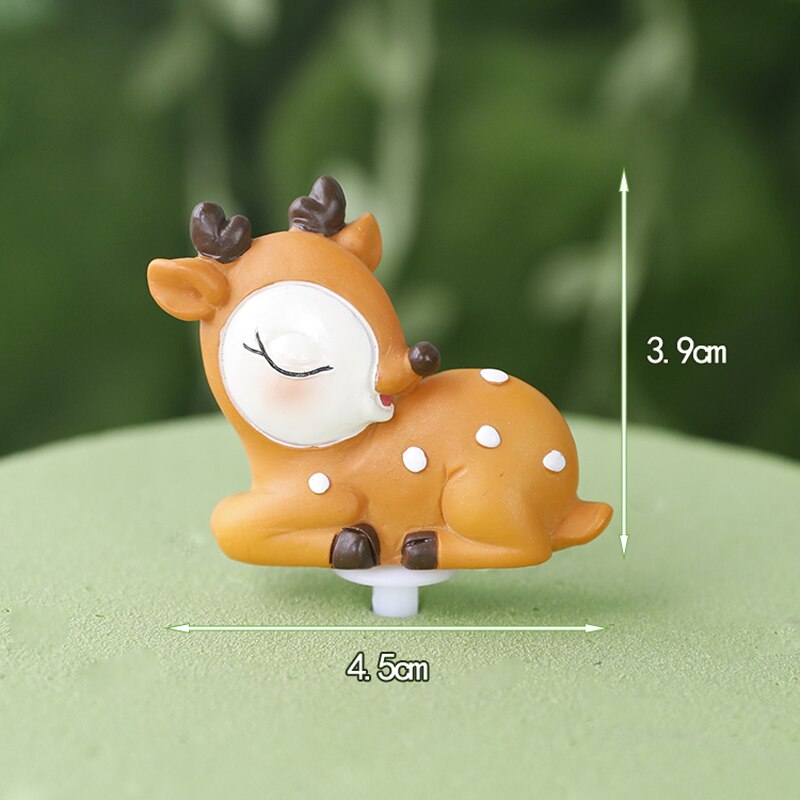 Jungle Safari Animals Birthday Party Cake Topper Soft pottery Panda Tiger Elephant oh baby year Decoration Supplies Gift 