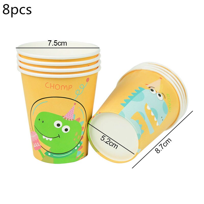 Dino Party Supplies Disposable tableware Dinosaur Theme party Tablecloth/napkin Baby Shower Boys Kids Favors Tableware Plate 