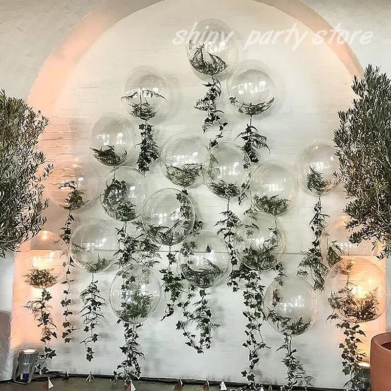 inch Super Transparent Bobo Balloon Wedding Room Decoration Birthday Party Valentine's Day Proposal Decor Supplies 