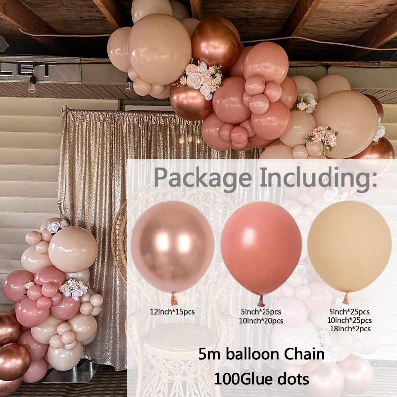 set White Gold Balloons Garland Arch Kit Dot Chrome Metallic Latex Ballon Wedding Birthday Party Decor Baby Shower Globos Inflatable Decorations