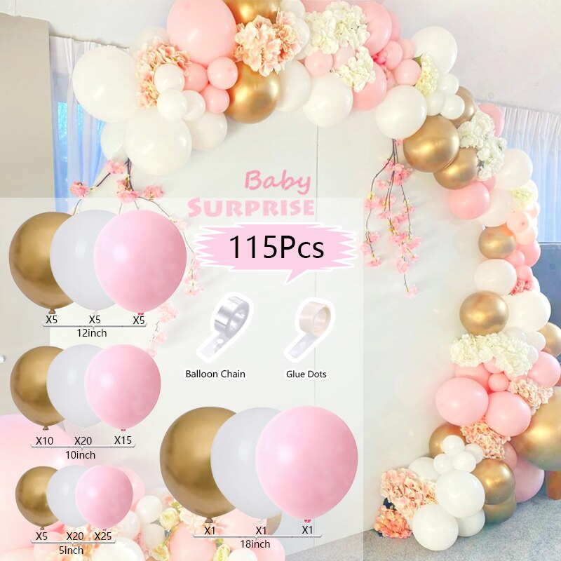 Pastel Macaron Balloons Arch Set Pink Balloon Garland Baby Baptism Shower Wedding Birthday Party Anniversary Decoration Inflatable Decorations