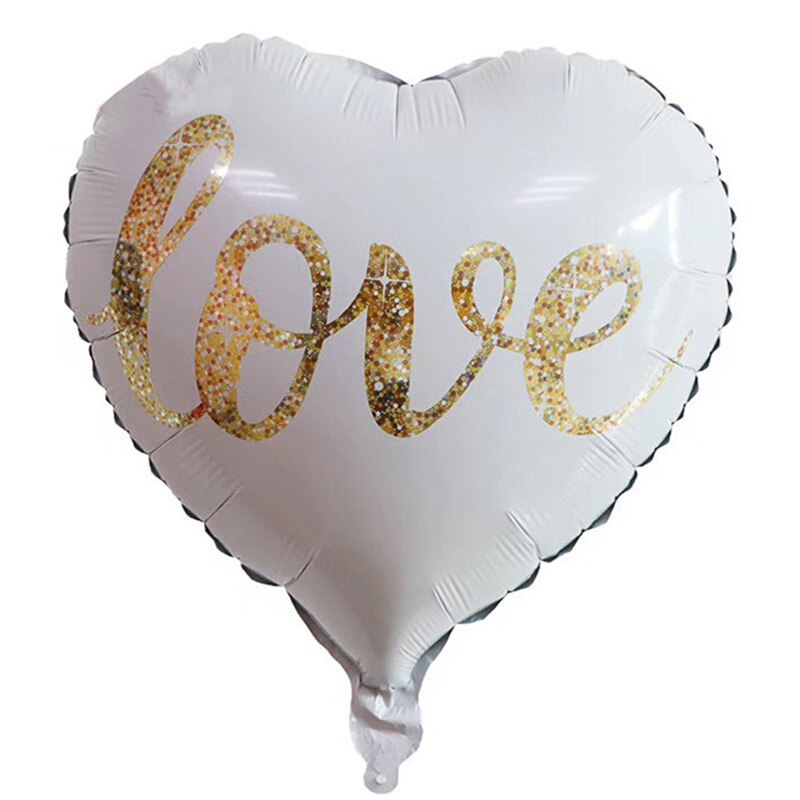 pcs/lot inch Heart Balloons Wedding Decor Valentine's Days Love Aluminium Foil Helium Ballon Decoration Globos 