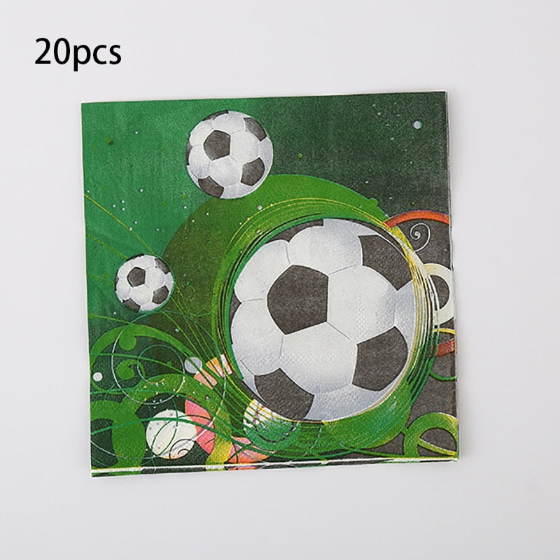 Football Balloons Birthday Party Decorations Foil Globos Kids Boy Cup Number Balloon Ball Soccer Sports Supplies 