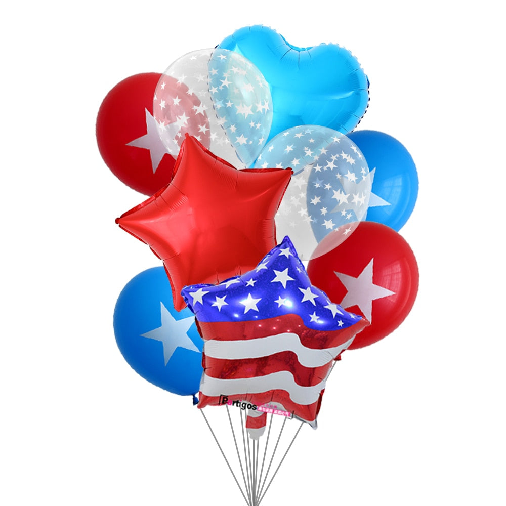 Special supplies for Independence Day Decor USA Party Supplies The Stars And The Stripes Foil Balloons captain Globos PartyDecorHQ