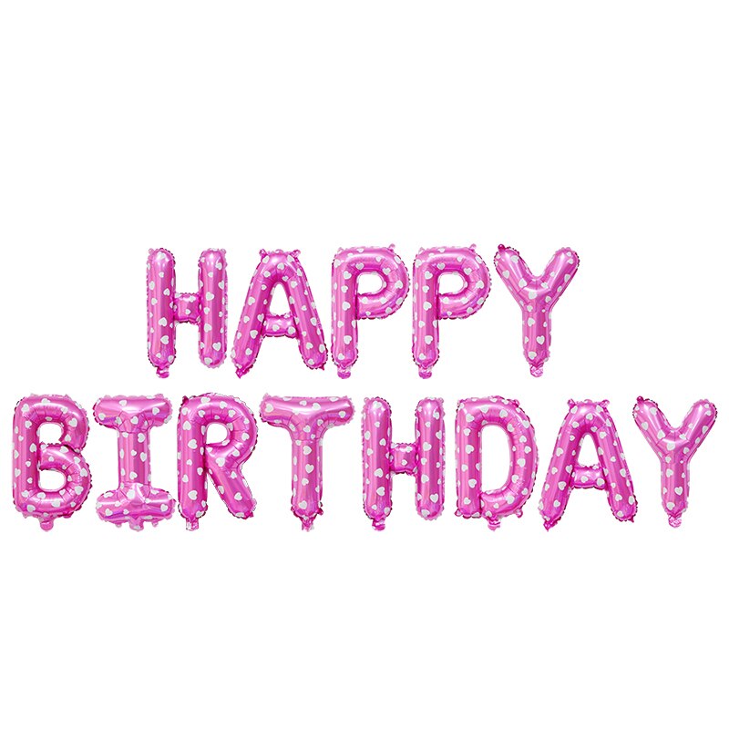 Happy Birthday Banner Mylar Foil Letters Inflatable Party Decor Event Decorations Kids Adults 