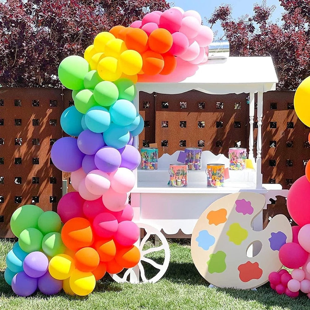 Pcs Rainbow Balloon Garland Arch Kit st nd rd Birthday Party Decorations Balloons Baby Shower Gender Reveal Supplies Inflatable