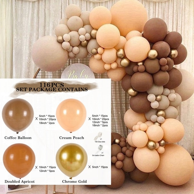 Pastel Balloon Garland Arch Kit Birthday Party Decorations Kids Boy Girl Latex Baloon Wedding Baby Shower Theme Ballon Decor Inflatable