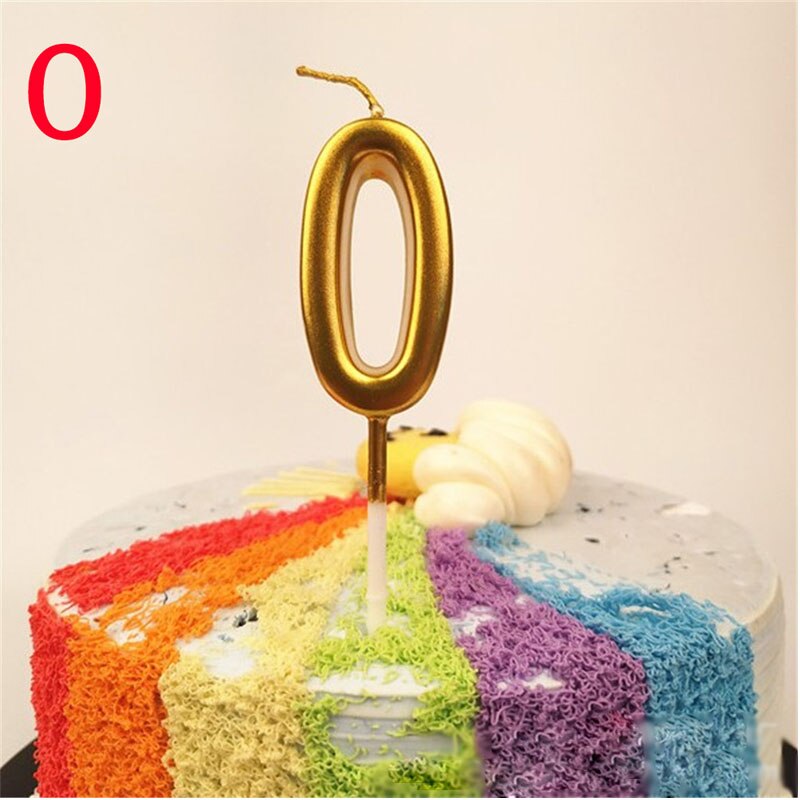 Birthday Candles Gold Kids Decoration Tools Cake Party Supplies 