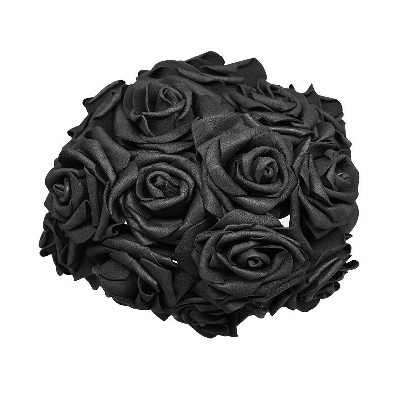 pcs cm Artificial Foam Rose Flower Wedding Decoration Bridal Bouquet DIY Wreath Craft Home Garden Decor Fake Floral 