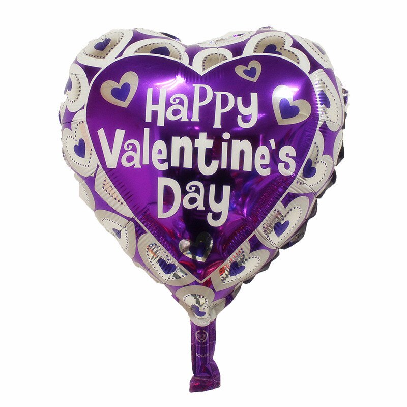 pcs/lot inch Heart Balloons Wedding Decor Valentine's Days Love Aluminium Foil Helium Ballon Decoration Globos 