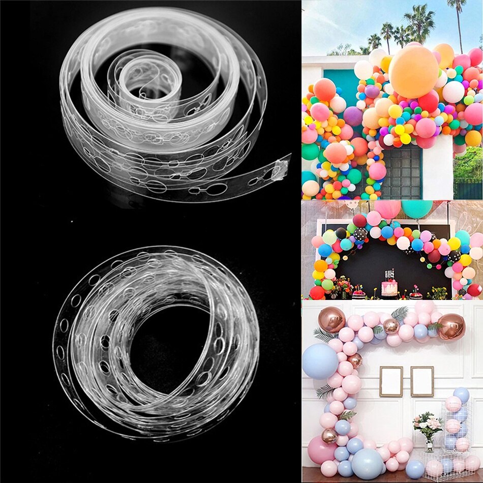 5M Balloon Chain 110 Holes Balloon Accessories Ribbon Dot Wedding Party Birthday Decoration Balloon Chain Arch Balloon Supplies PartyDecorHQ