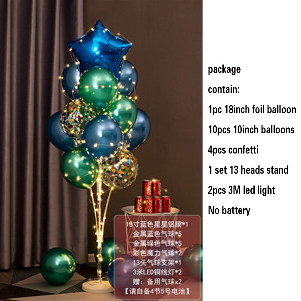 Table Balloons Stand Kit String Light Centerpiece Balloon Birthday Baby Shower Christmas Party Decorations 