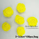 100pcs 3.5cm yellow