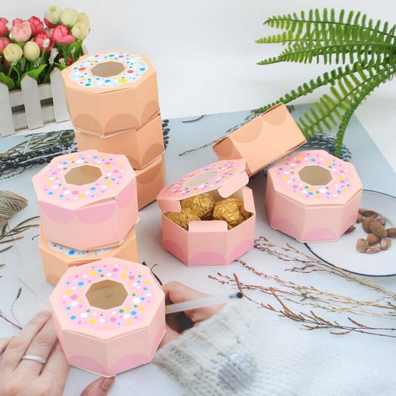 pcs/set Mini Candy Boxes Picnic Nut Biscuits Package Box Wedding Birthday Christmas Baby Shower Favors Chocolate Packing 