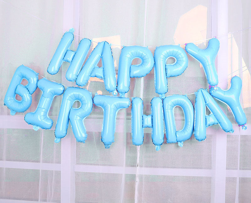 inch Letters HAPPY BIRTHDAY Foil Balloons Happy Birthday Party Decoration Kids Alphabet Air Baby Shower Supplies 