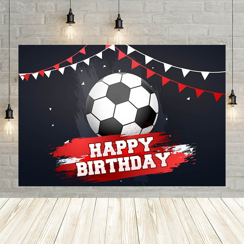 Boy Photography Backdrops Baby Shower Birthday Party Football Soccer Field Stadium Grassland Decor Background Photo Studio 