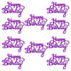 10pcs Purple