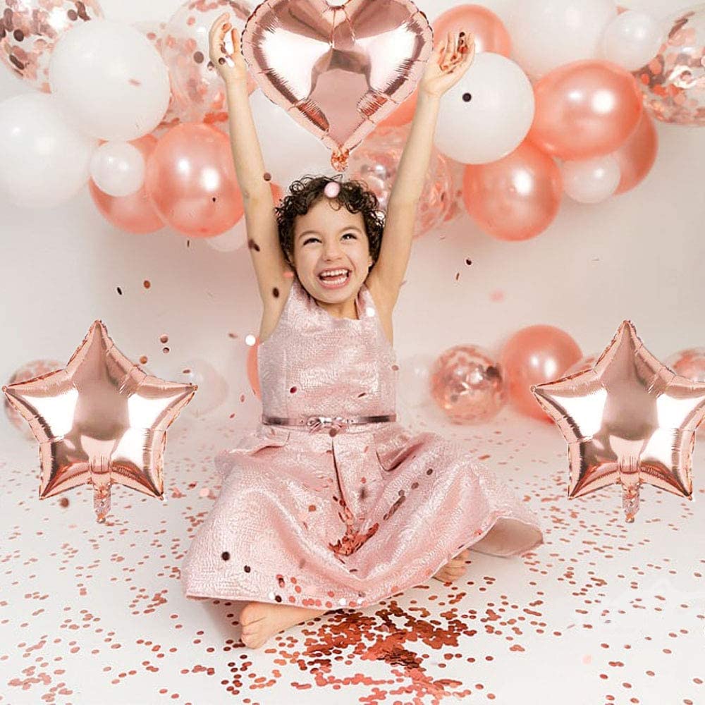 Birthday Balloon Garland Arch Kit Wedding Party Decorations Rose Gold Latex Aluminium Foil Balloons Supplies Inflatable