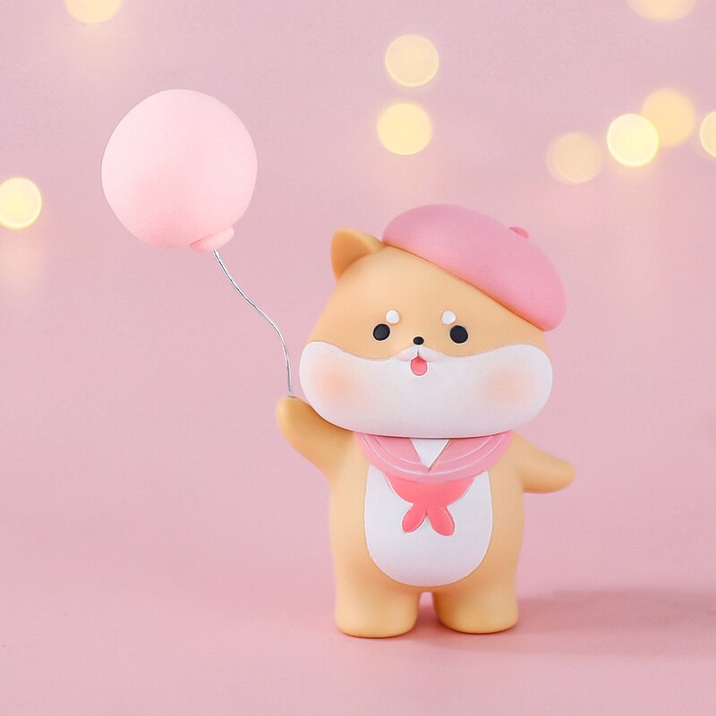 Puppy Animal Theme Birthday Party Cake Topper Baby One Year Olday Anniversary Deco Supplies Lovely Doll Vinyl Dog Decoration 