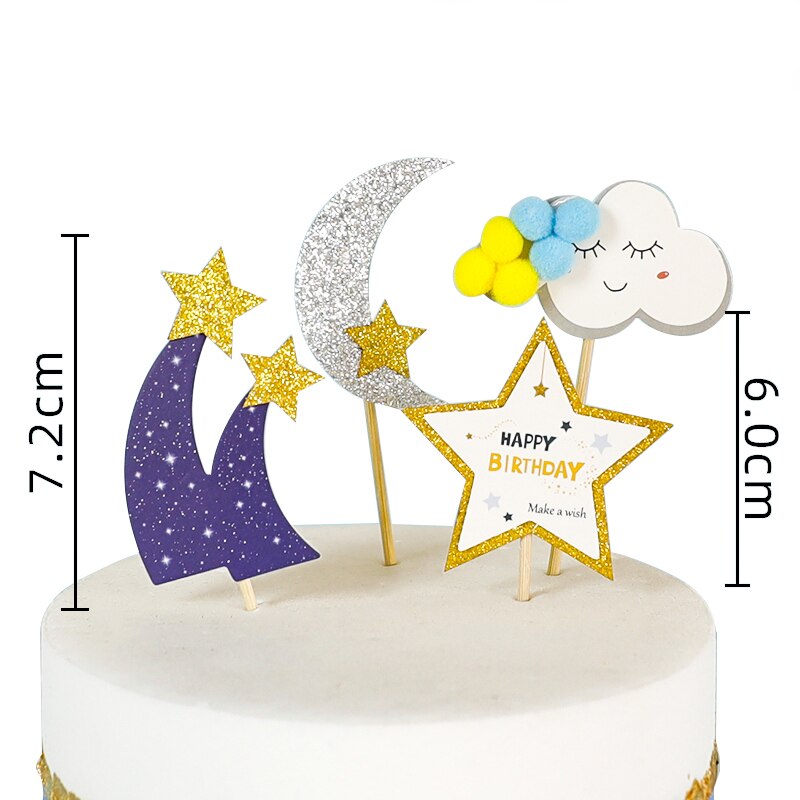 Astronaut Birthday Cake Topper The New Travel Space Theme astronauta Rocket Spaceship Toy Ornaments Cake DecorationBoy Best Gift PartyDecorHQ