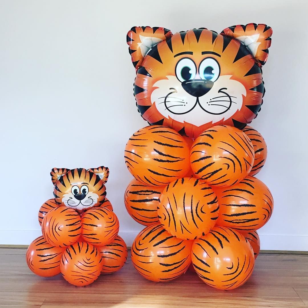 Animal Balloons Baby Shower Jungle Safari Theme Party Balloon Kids Birthday Decor Air Helium Globos 