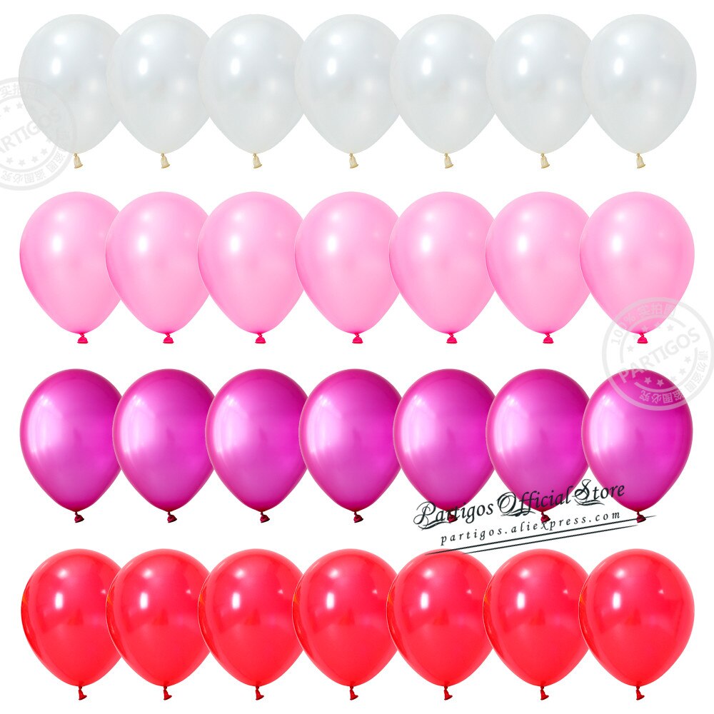 Pcs Inch Mix Red Pink Latex Balloons Heart Confetti Globos Wedding Destinations Valentine's Day Gifts Bride Party Supplies 